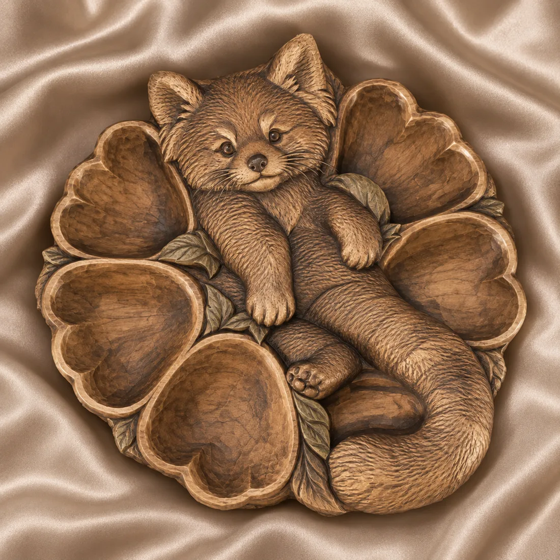 Red Panda Tray relief mockup